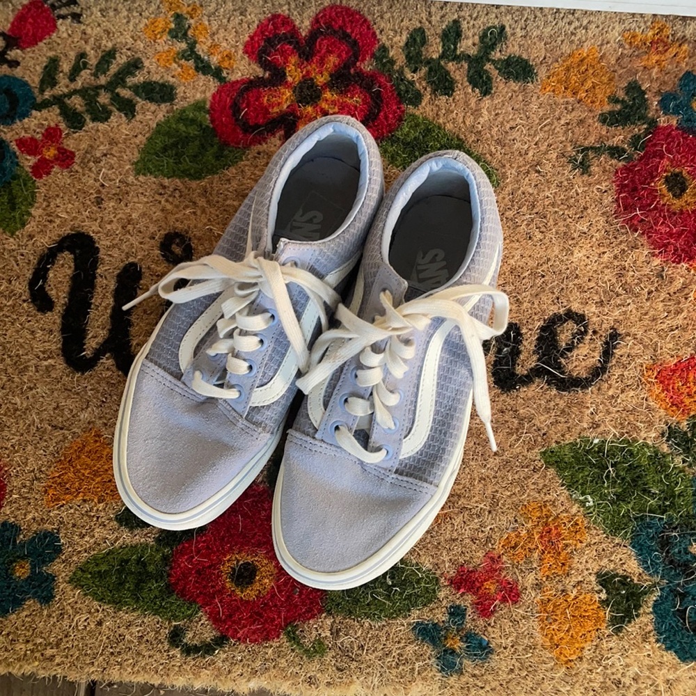 Baby Blue Low Top Vans 🦋